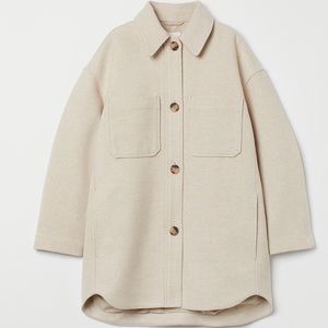 H&M Oversized shirt jacket- size S